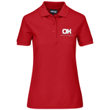 MENS/LADIES EXHIBIT GOLF SHIRT - RED