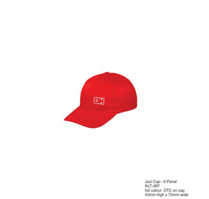 JOZI CAP – 6 PANEL - RED
