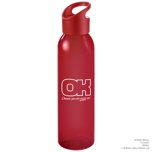 FRESCO WATER BOTTLE - 650ML -RED