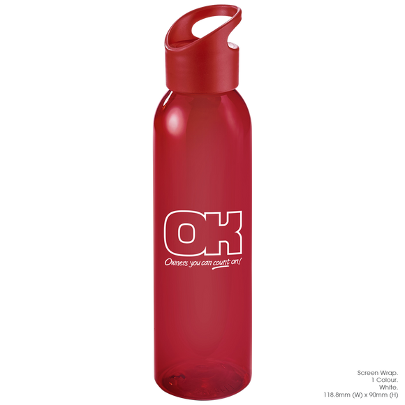 FRESCO WATER BOTTLE - 650ML -RED